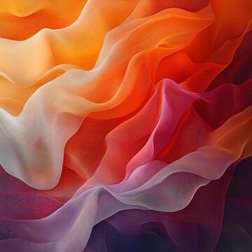 橙红交织层叠纹1