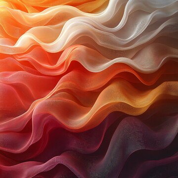 橙红交织层叠纹