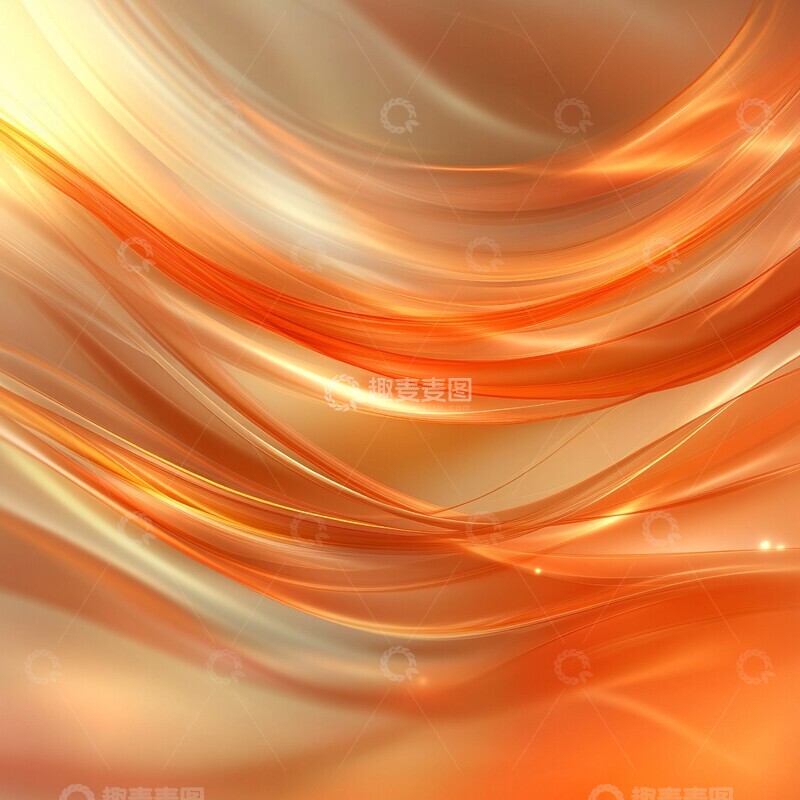 高清大图下载【趣麦麦图】橙色背景线条模糊1