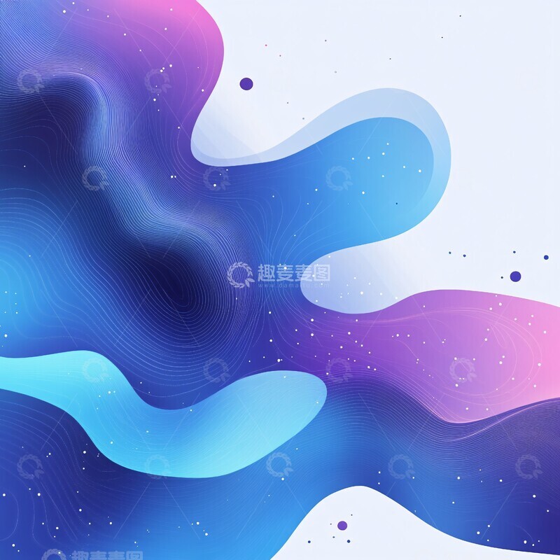 高清大图下载【趣麦麦图】蓝色紫色平面图2