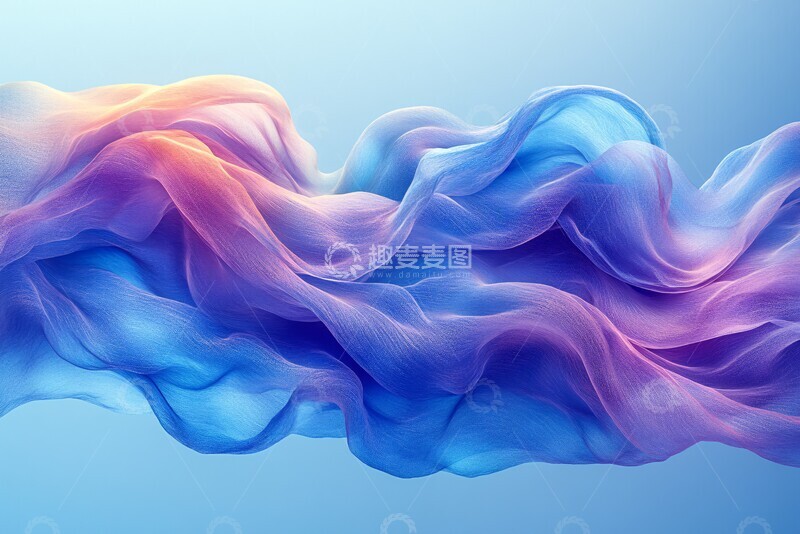 高清大图下载【趣麦麦图】蓝色波纹渐变