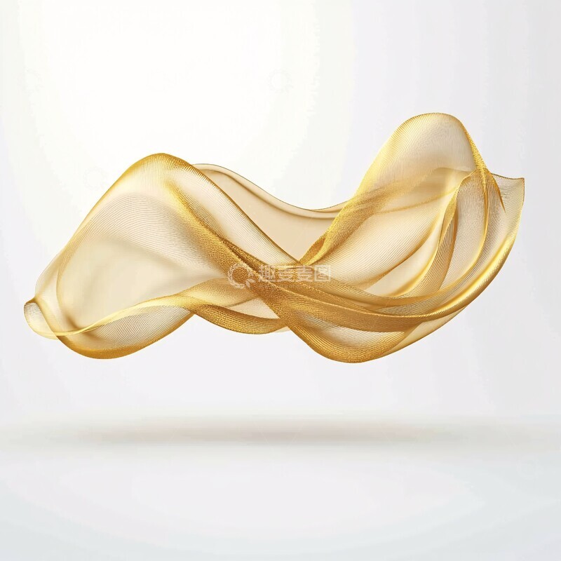 高清大图下载【趣麦麦图】黄金渐变透明纱2