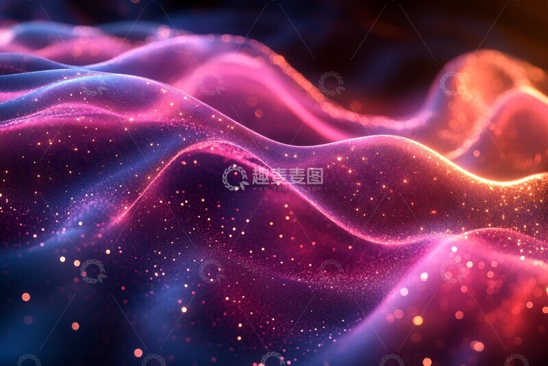 高清大图下载【趣麦麦图】渐变波纹背景2