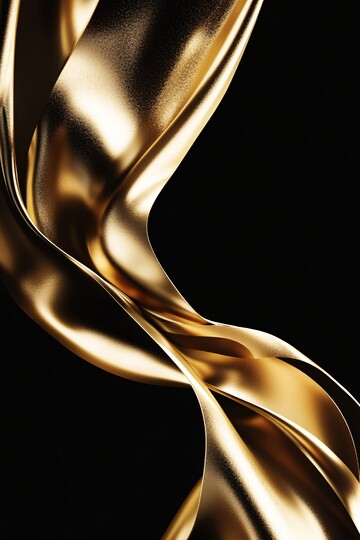 金色丝带流线1