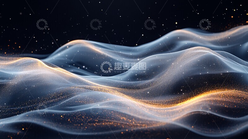 高清大图下载【趣麦麦图】黑色透明波纹