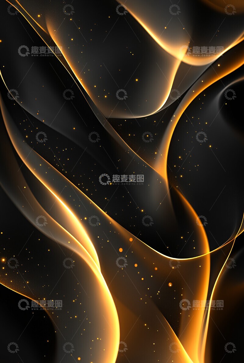 高清大图下载【趣麦麦图】流动金属线条1