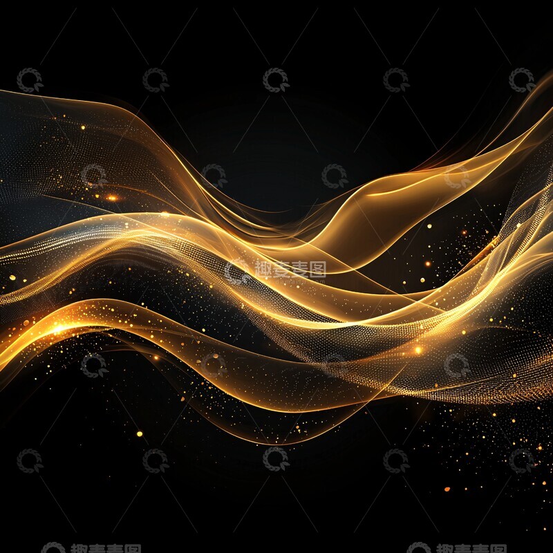 高清大图下载【趣麦麦图】金波浪纹背景2