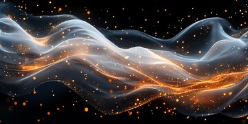 金白黑丝带飘舞1