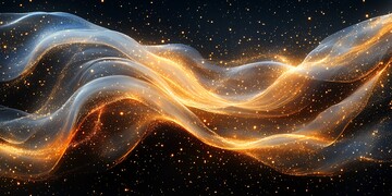 金白黑丝带飘舞3