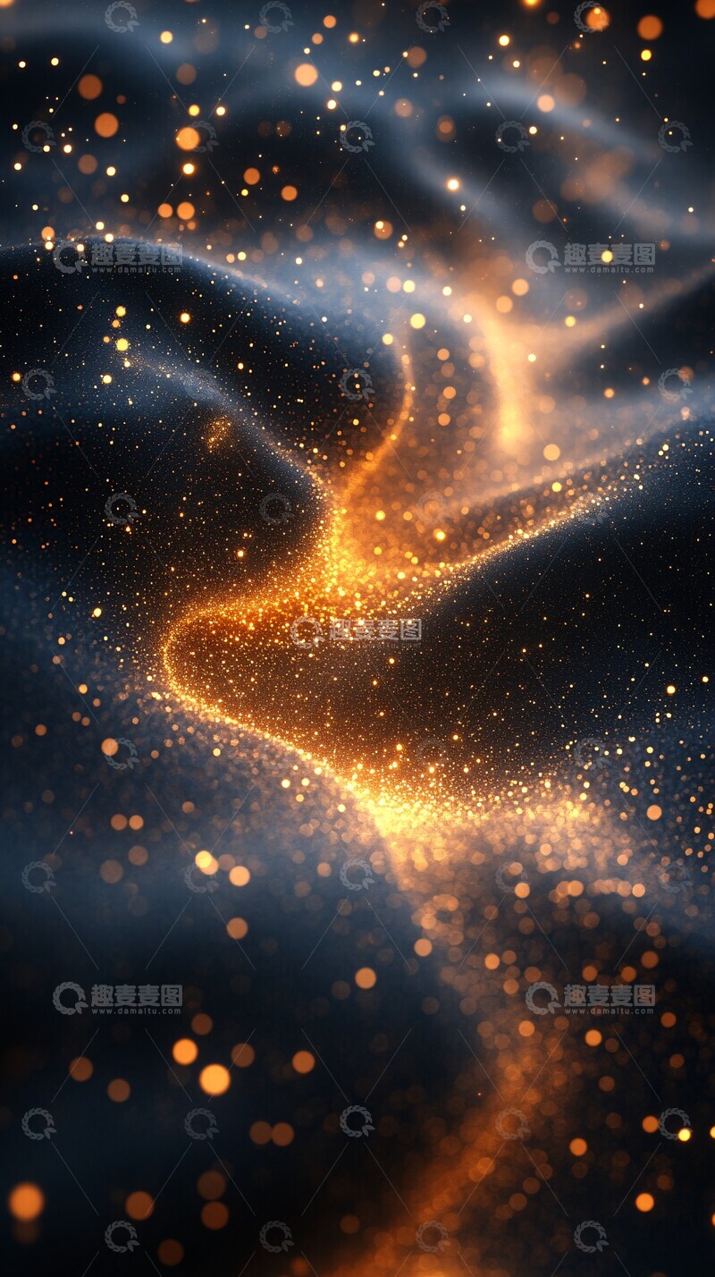 高清大图下载【趣麦麦图】黄金波纹壁纸