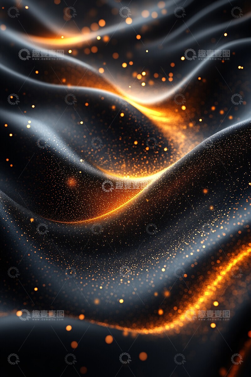 高清大图下载【趣麦麦图】-金色圣诞贺卡1