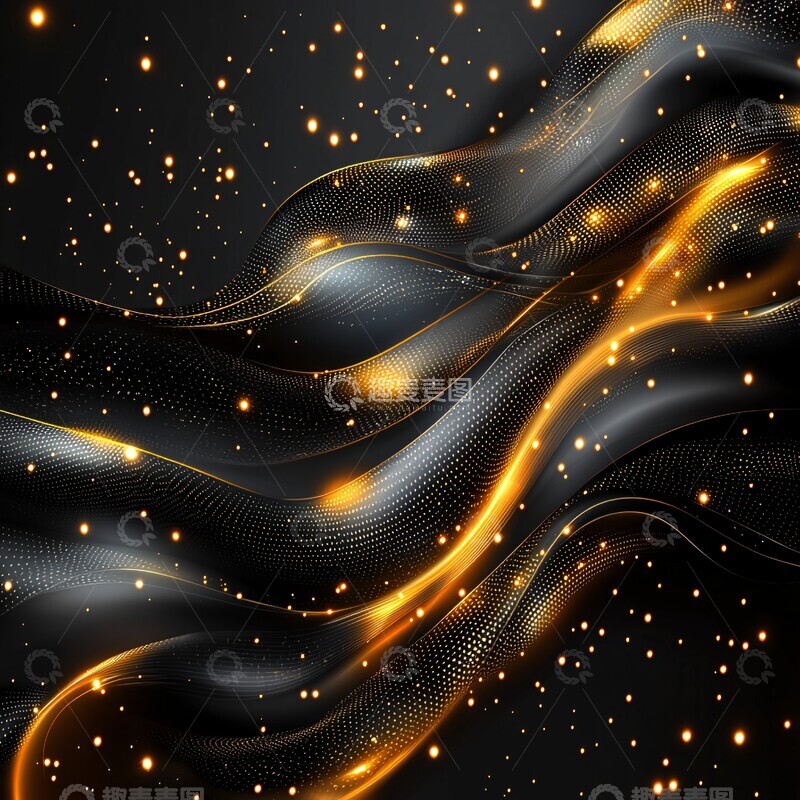 金黑奢华光芒背景