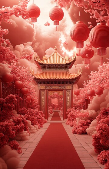 红毯云宫迎新春