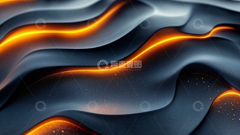 高清大图下载【趣麦麦图】黑灰金渐变纹理