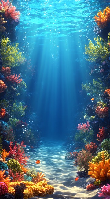 海底珊瑚群海底珊瑚阳光1