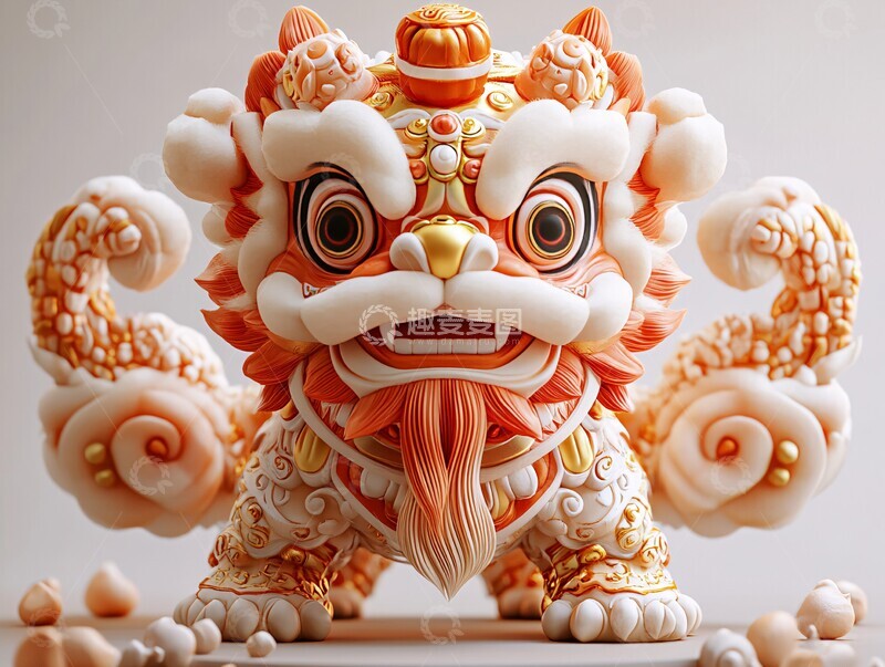 高清大图下载【趣麦麦图】金红狮子舞展示2