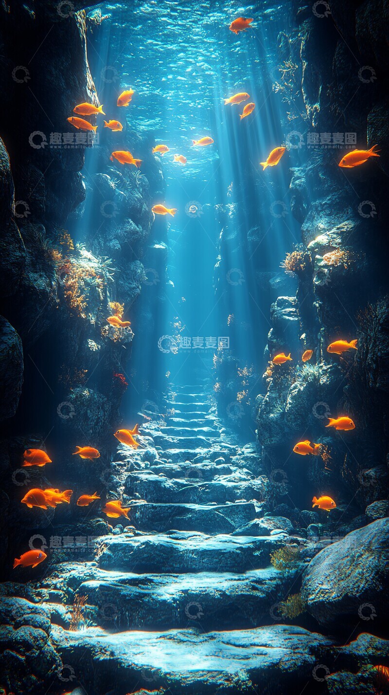 高清大图下载【趣麦麦图】深海底部环境1