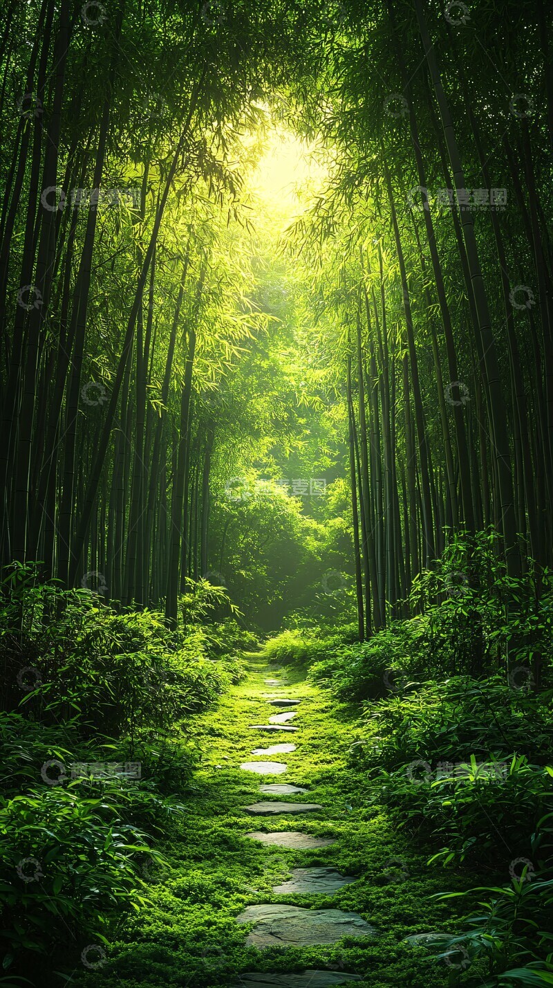 高清大图下载【趣麦麦图】竹林小径竹林小径竹子3