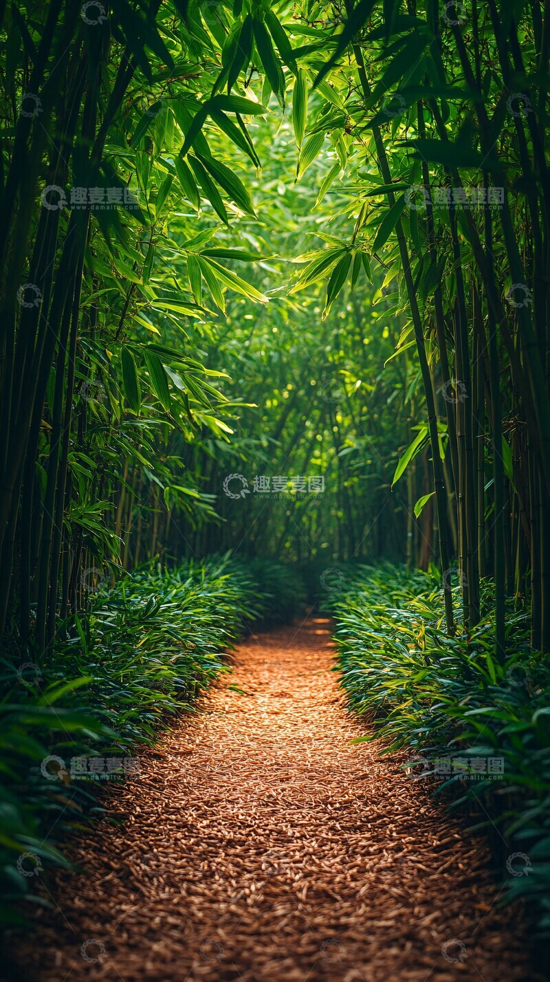 高清大图下载【趣麦麦图】竹林小径竹林小径竹子1