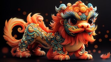 金色舞狮金色舞狮卡通2