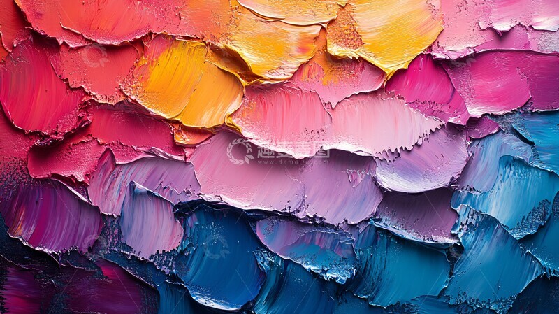 高清大图下载【趣麦麦图】油画背景纹理