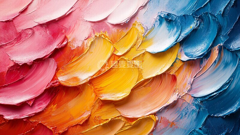 高清大图下载【趣麦麦图】油画背景纹理3