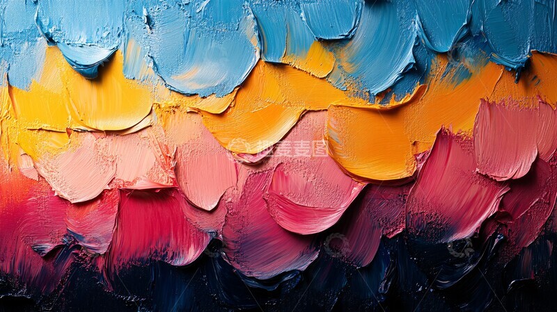 高清大图下载【趣麦麦图】油画背景纹理1