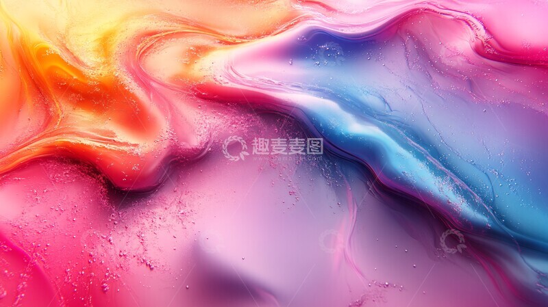 高清大图下载【趣麦麦图】水彩抽象光影3