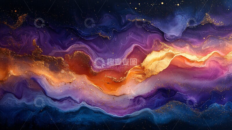 高清大图下载【趣麦麦图】流光金属纹理1