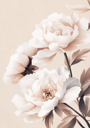 牡丹油画牡丹油画花卉3