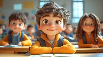 孩子们课堂欢乐坐1