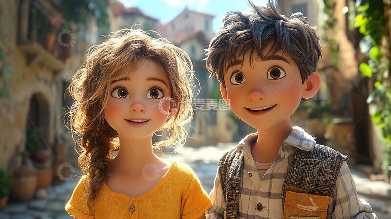 高清大图下载【趣麦麦图】夏日古希腊童年1