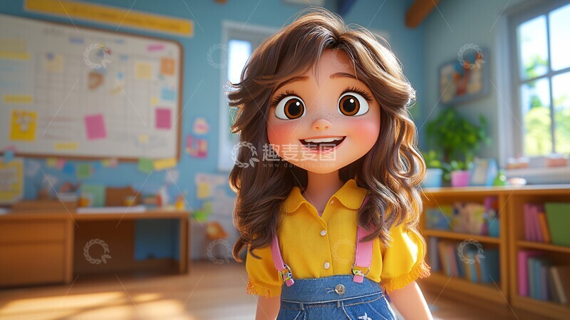 高清大图下载【趣麦麦图】英语老师课堂2