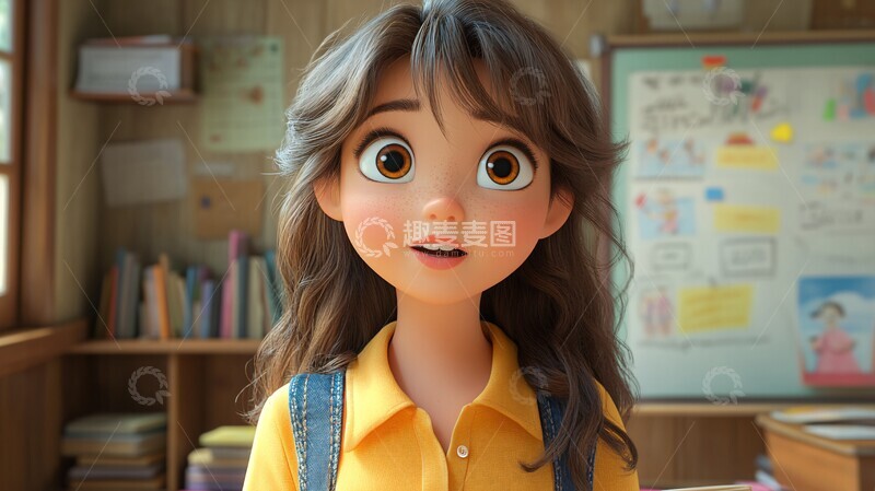高清大图下载【趣麦麦图】英语老师课堂3