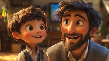 父子对话的温馨时刻2