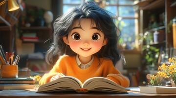 少女读书的温馨时刻2