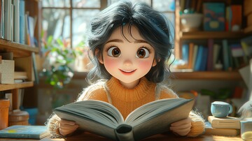 少女读书的温馨时刻3