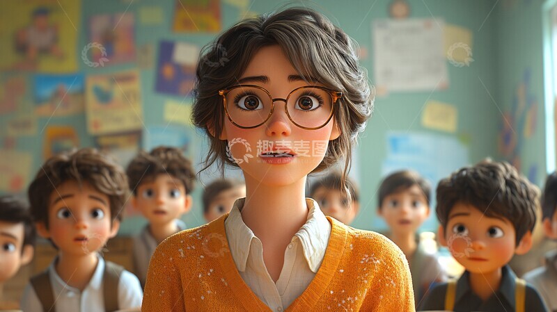 高清大图下载【趣麦麦图】女教师学生上课2
