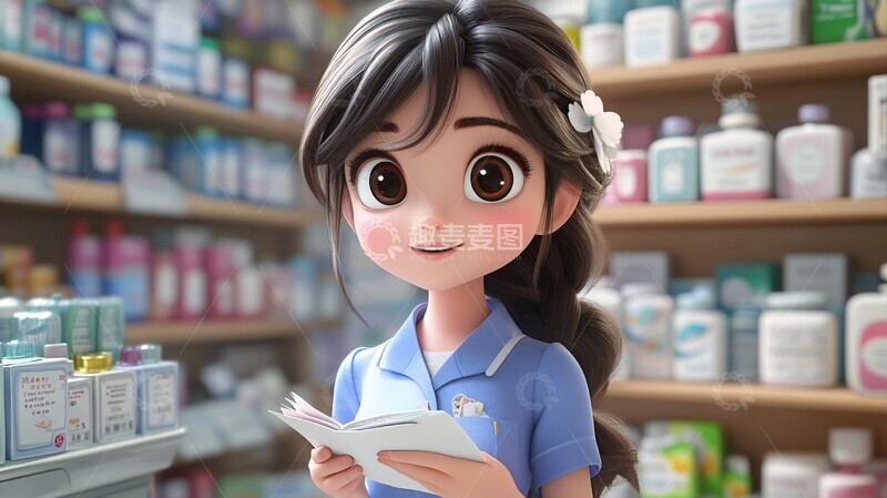 高清大图下载【趣麦麦图】护士记笔记数药盒1