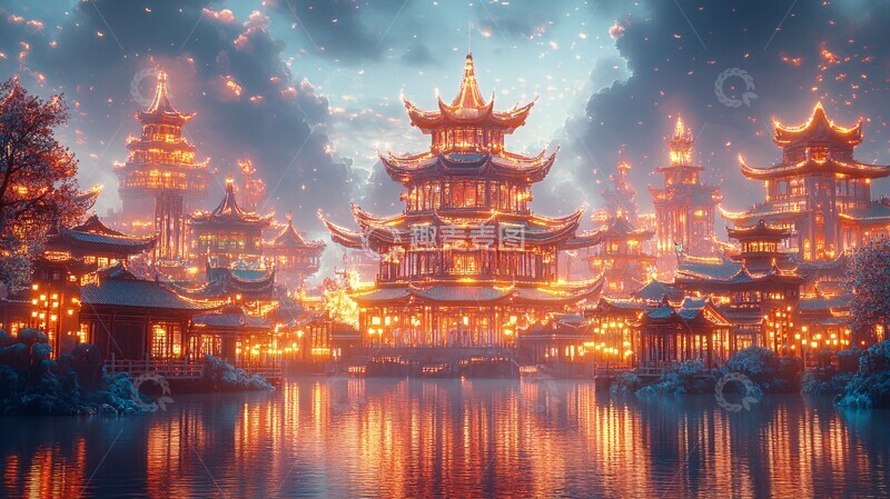 高清大图下载【趣麦麦图】水晶宫与梦幻河