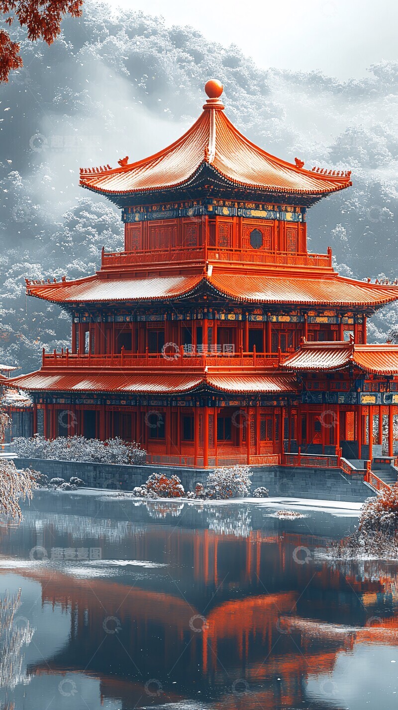 高清大图下载【趣麦麦图】宫殿透视线条图2