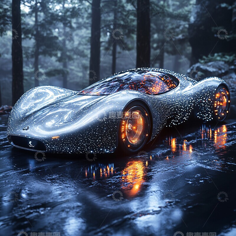 高清大图下载【趣麦麦图】银色未来车展开幕1