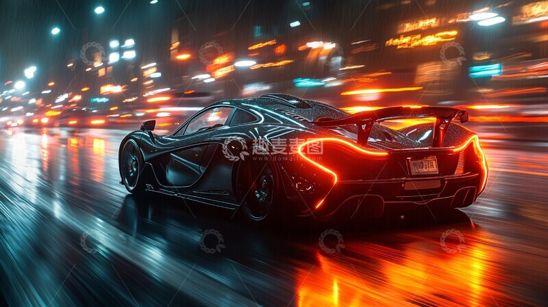 高清大图下载【趣麦麦图】迈凯伦疾驰光影1