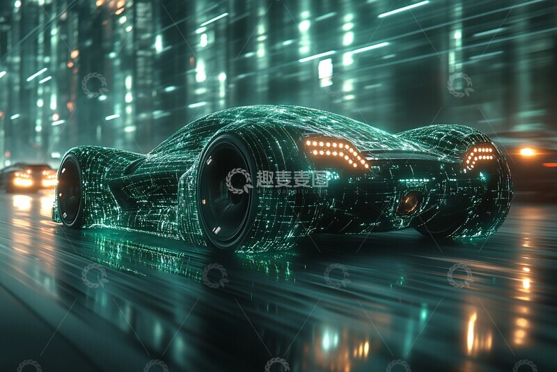 高清大图下载【趣麦麦图】未来汽车动感设计1