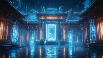 汉代建筑科技线框1