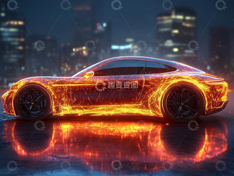 高清大图下载【趣麦麦图】高能电池脉冲