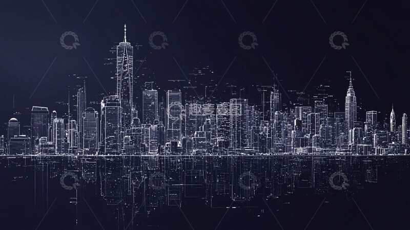 高清大图下载【趣麦麦图】科技城市蓝图