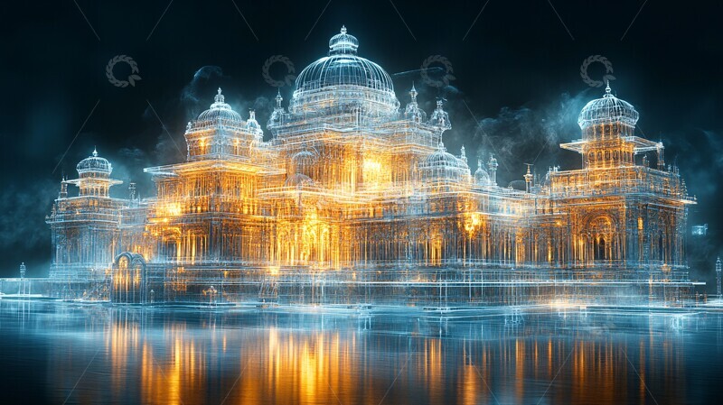 高清大图下载【趣麦麦图】玻璃宫殿光影2