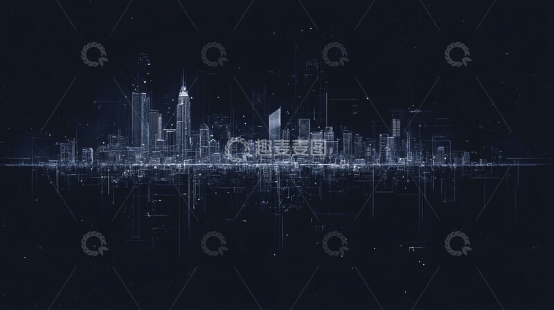 高清大图下载【趣麦麦图】科技城市蓝图2