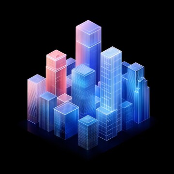 玻璃之城玻璃城市建筑